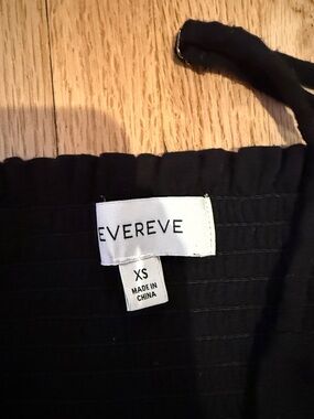 EVEREVE Black Spaghetti Strap maxi soft flowy Dress size xs